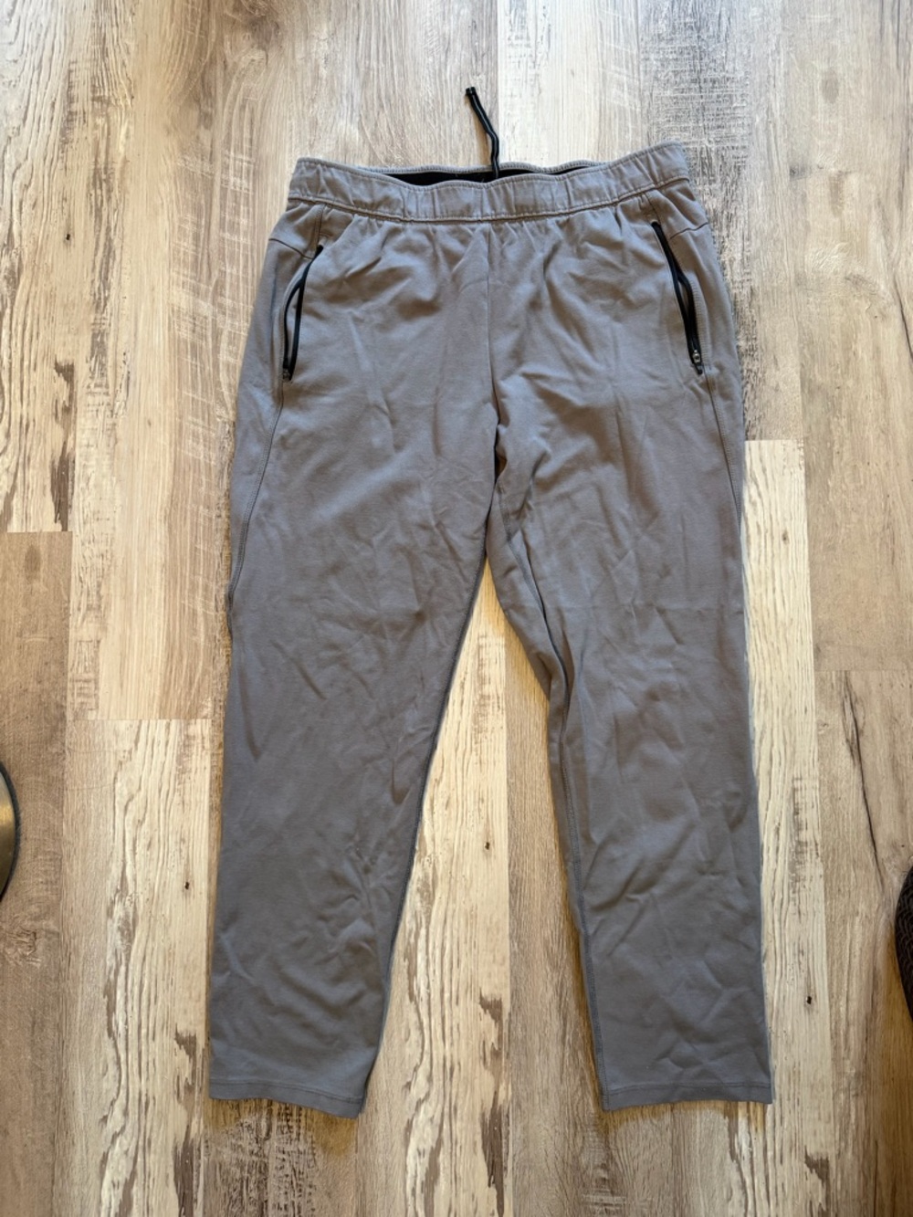 Athletic Works Gray Zip-Pocket Joggers